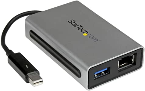 Amazon | StarTech.com Thunderbolt - ギガビット有線LAN変換アダプタ 1x USB 3.0ハブ搭載 UASP対応 外付け電源アダプタ不要 TB2USB3GE | スターテック(STARTECH.COM) | USBアダプタ 通販