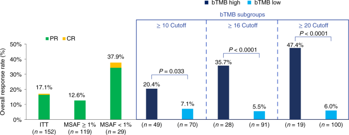 Blood-based tumor mutational burden as a biomarker for atezolizumab in non-small cell lung cancer: the phase 2 B-F1RST trial - Nature Medicine